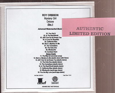 roy orbison mystery girl deluxe cd & dvd promo | eBay