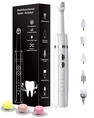 TOOTH POLISHER Rechargeable Whitening Kit Teeth Cleaning White ZAHNHELD