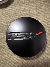 Tsw Wheel Center Hub Cap Pcc43-t Black Red Plastic
