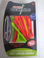 Pride Golf Tees 3 1/4" Plastic Evolution Matte Finish MIX - 30 Pack