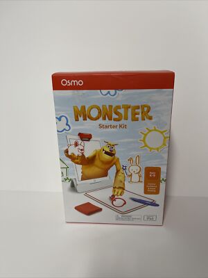 BRAND NEW !!!OSMO MONSTER STARTER KIT w/BASE LEARNING GAME DRAWING AGES 4-9   