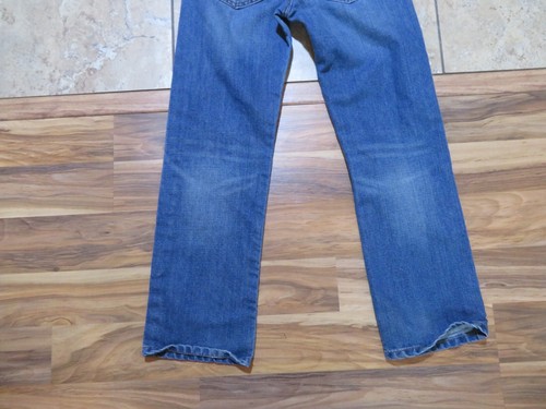 Levi's 505 Zip-Fly JEANS Med Blue Wash Regular Fit Youth Sz 12 Reg Meas. 26x27 - Picture 9 of 10