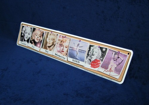 Letrero de calle de metal en relieve de 24" MARILYN MONROE -*HECHO EN EE. UU.*- decoración de garaje cueva para hombre - Imagen 7 de 12