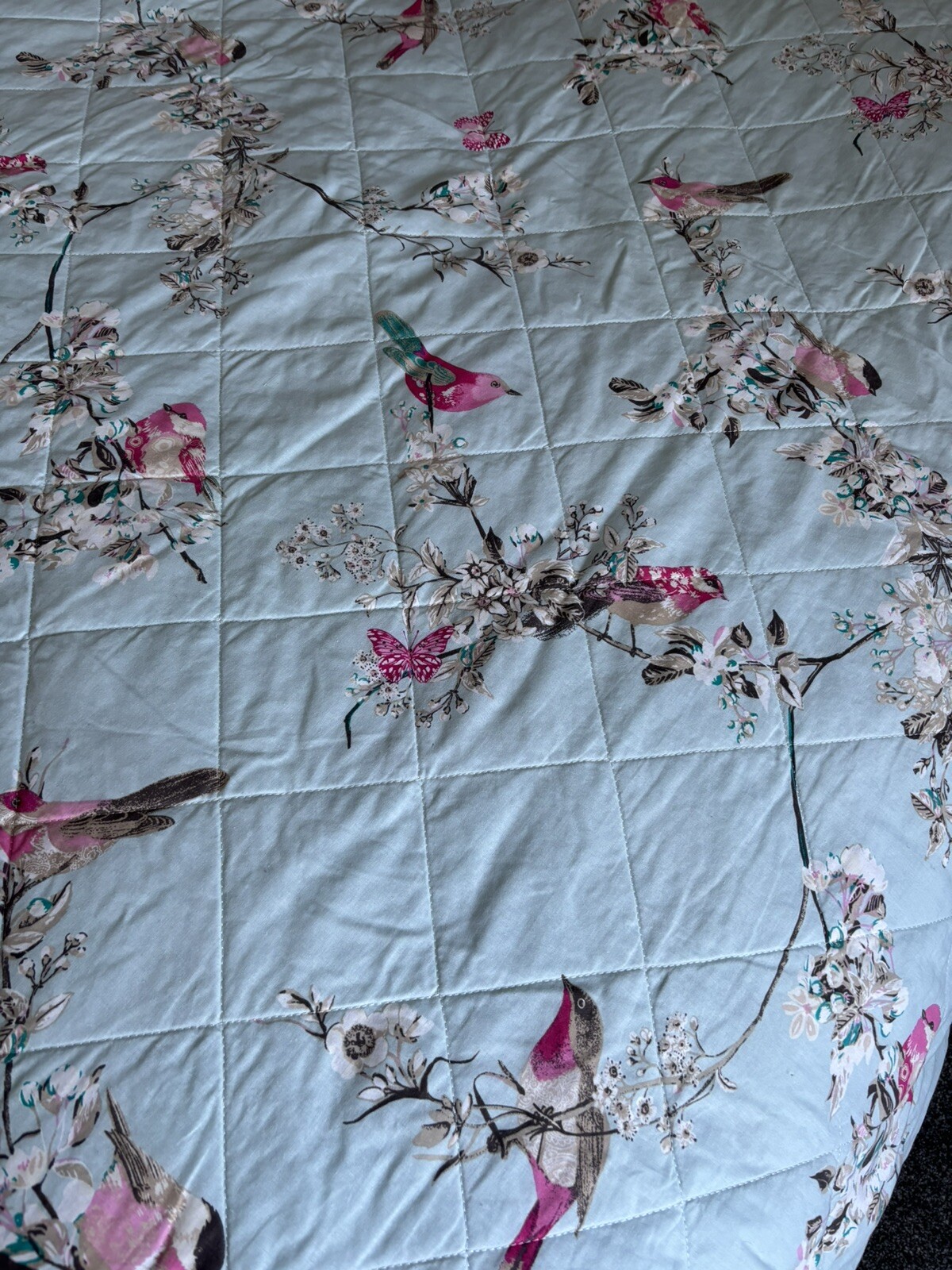 Beautiful Birds Dunelm Double Bedspread eBay