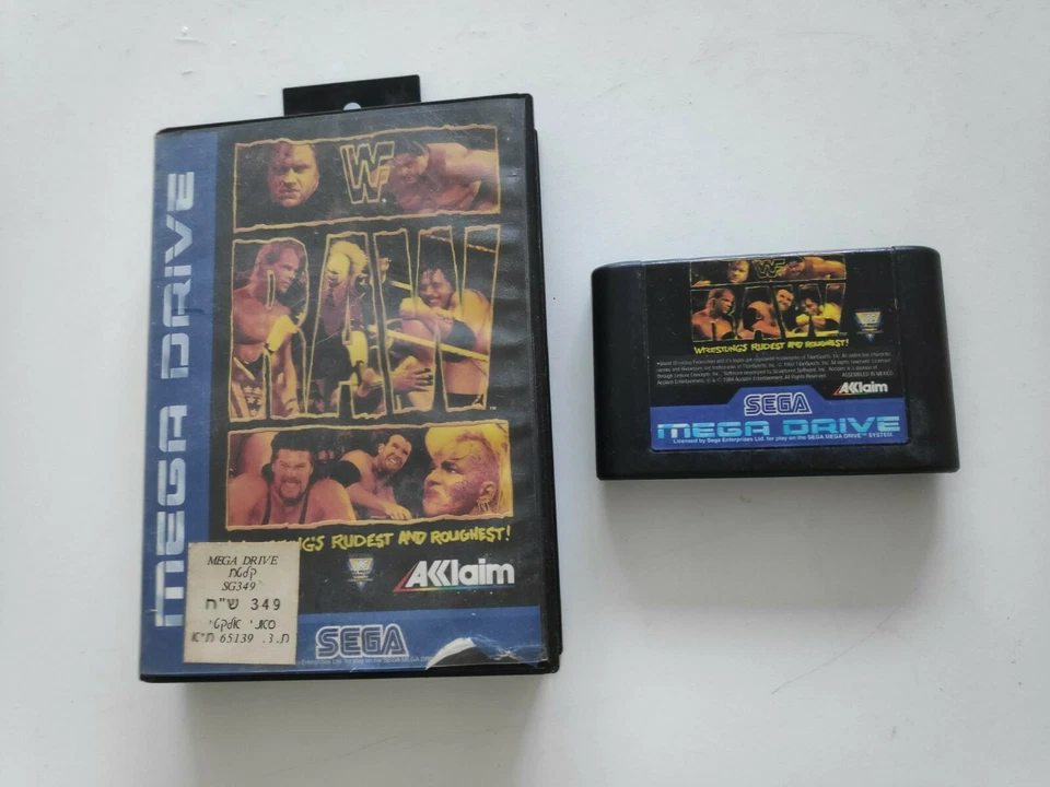 Sega Mega Drive WWF Raw Rudest & Roughest with case no manual pal version wow!!! - Image 4 of 4