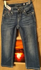 Miss Me Girls JK5727P9 Capri jeans stretch blue 12