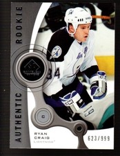 2005-06 SP Game Used #236 Ryan Craig RC SERIAL #623/999 TAMPA BAY LIGHTNING