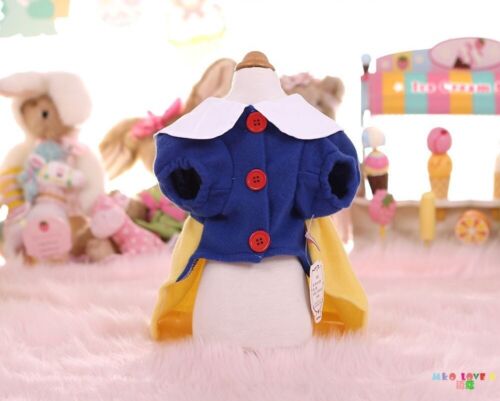 Pets Dog Cat Snow White Costume Cute Outfit Dress-Up Halloween Easter Party - Picture 4 of 15