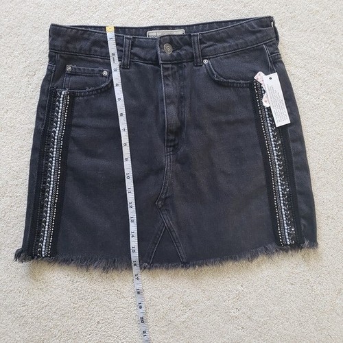Falda de mezclilla negra Free People nueva con etiquetas - Imagen 11 de 12