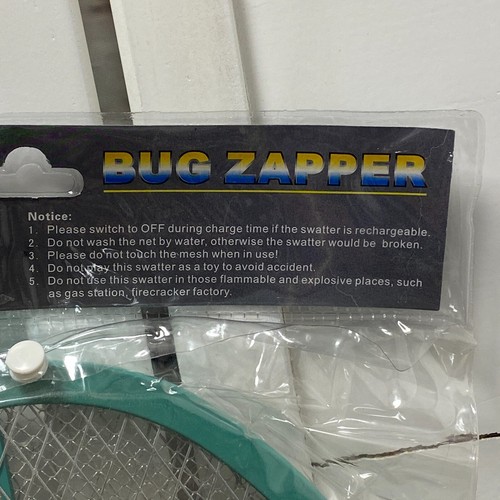 Pair 2 Bug Zapper Battery Powered Electric Tennis Racket Fly Swatter Mosquito - Picture 4 of 10