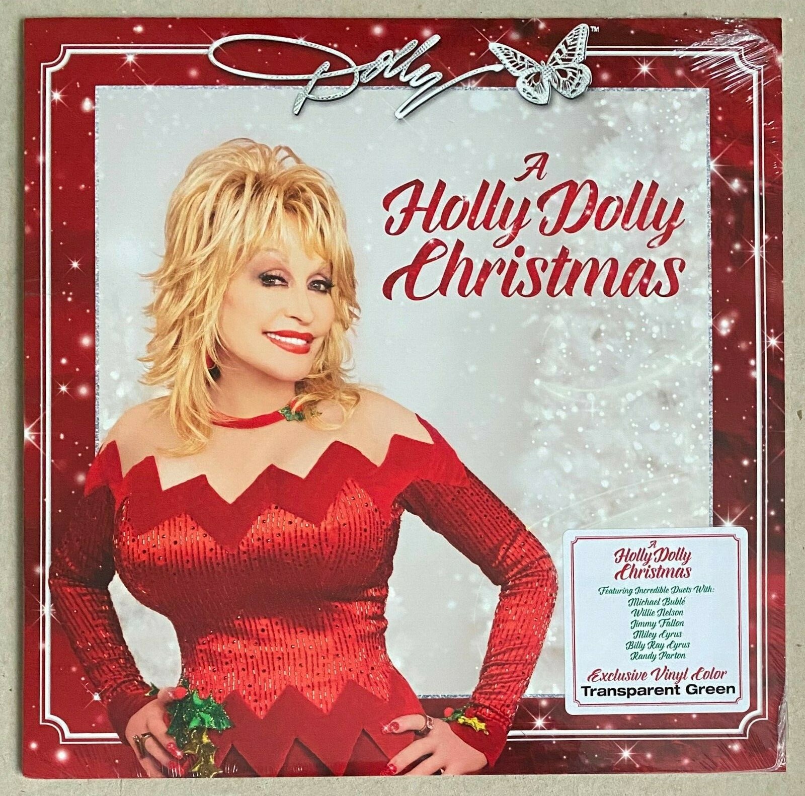 DOLLY PARTON * A HOLLY DOLLY CHRISTMAS * LIMITED EXCLUSIVE GREEN VINYL * BN&M!