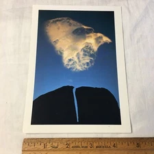 Postcard California Eastern Sierra Split Rock Cloud Boulder Galen Rowell