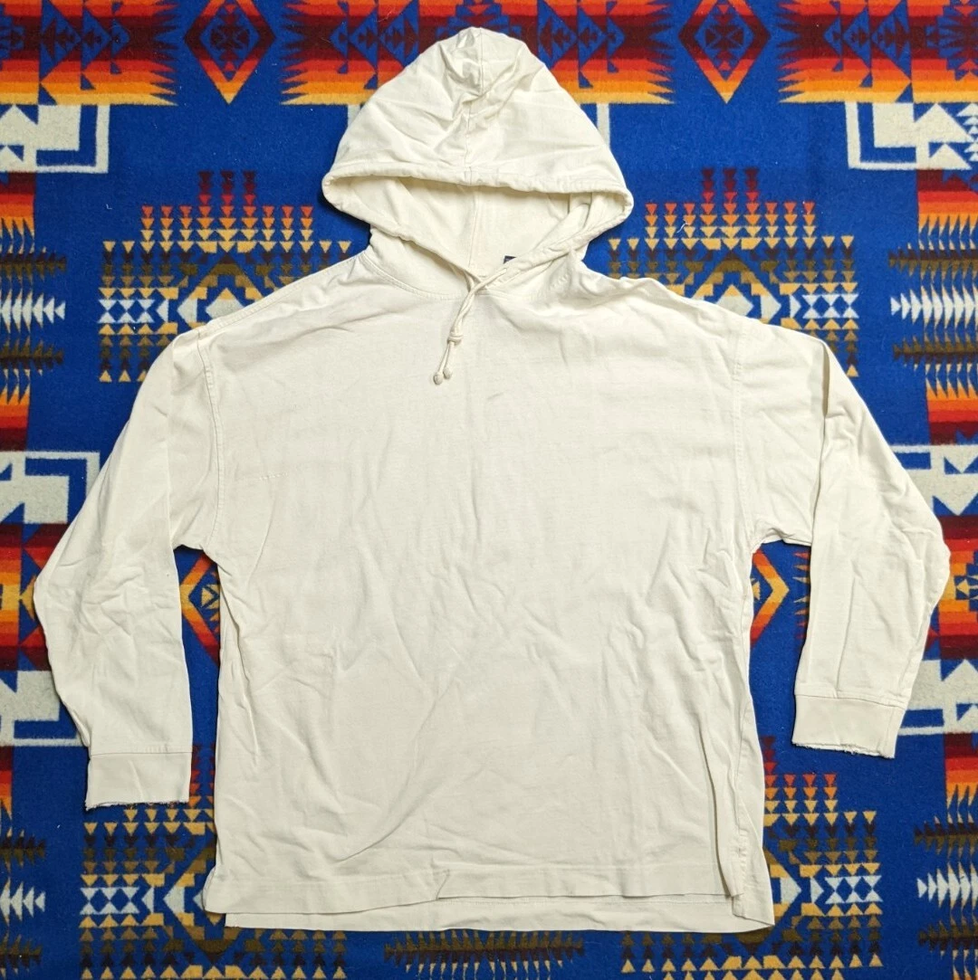 VTG 90s GAP Basic Essential Distressed YZY Pullover Long Hoodie Sweatshirt  L | eBay