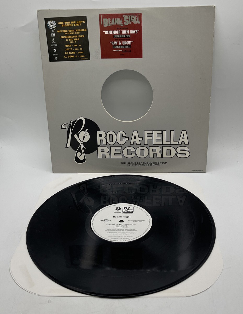 Beanie Sigel Raw & Uncut ROC A FELLA DEFR 15073 PROMO Vinyl