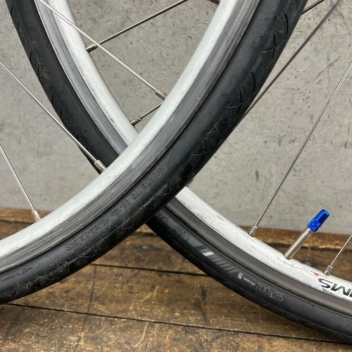 Vintage 700c Aero Wheel Set Felt Alex R500 QR Rim 32 130 7s 8s 9s