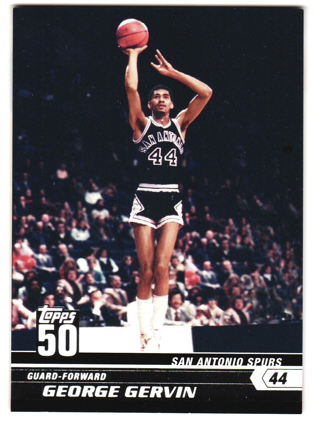 George Gervin 2007 Topps NBA Basketball 50th Anniversary Card # 34