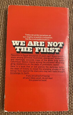 Rare We Are Not The First pb Andrew Tomas 4/73 1st Bantam Print