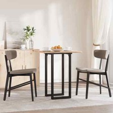  Cast  O-Frame Dining Table Legs - Industrial Black Metal Support for Q6H2