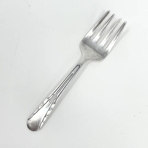 International Sterling Orchid 925 Silver Baby Fork 4 1/4" No Monogram Vintage