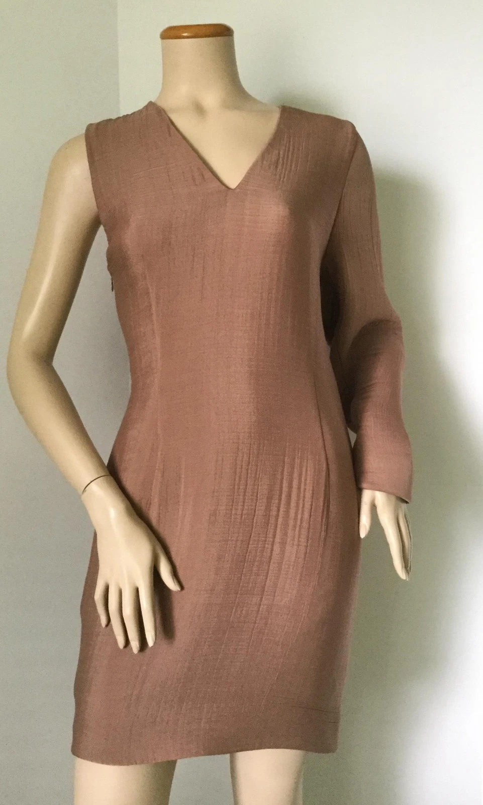 ACNE STUDIOS NUOVO abito cloqué asimmetrico contorto acne studio Sage (taglia 36 FR US 4) $1.250