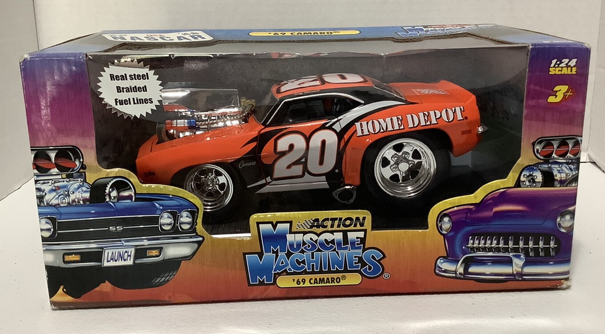 Muscle Machines '69 Camaro Z28 #20 Tony Stewart Home Depot 1:24 | eBay