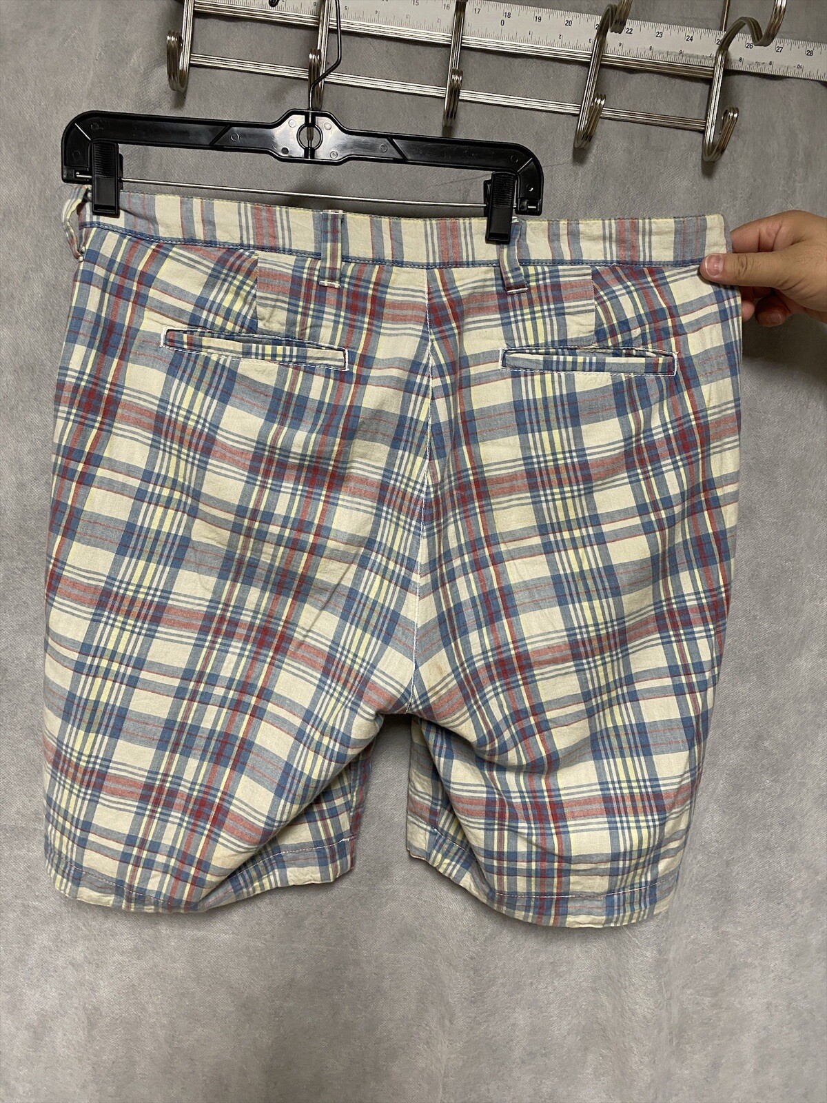 Tailor Vintage Men Reversible Short 38 Purple Blue Se… Gem
