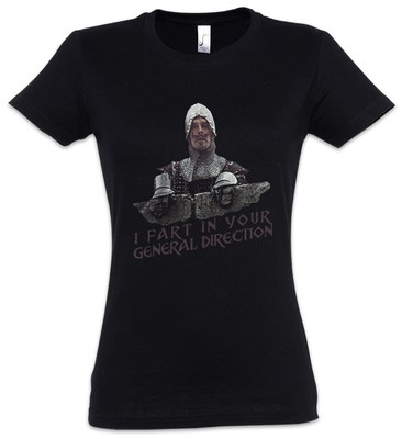 I Fart In Your General Direction Damen T-Shirt Monty Fun NI Python Schwarzer