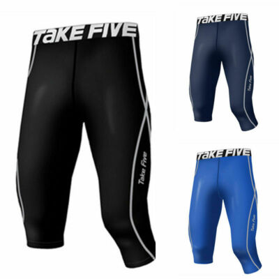 Take Five Mens Skin Tight Compression Base Layer Running Pants Leggings 11