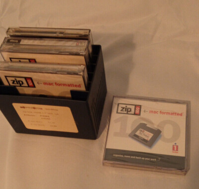  iomega ZIP Disk 100MB PC/MAC 5er Pack. 