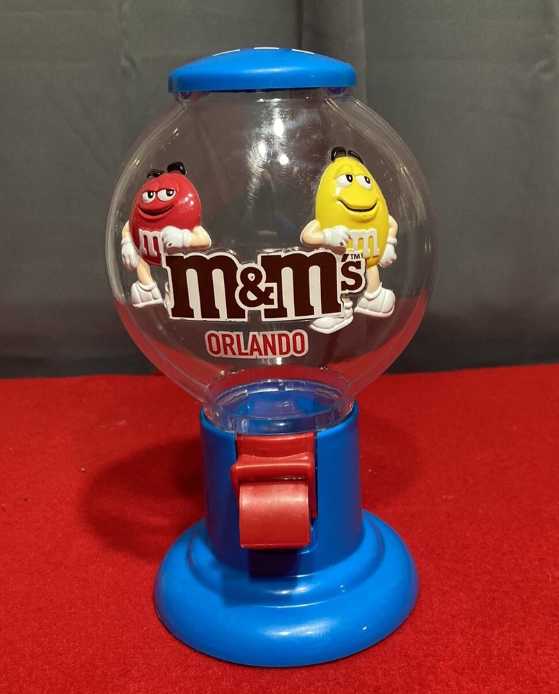 M&M candy dispenser, Jukebox candy and M&M pull lever type M&M candy dispenser