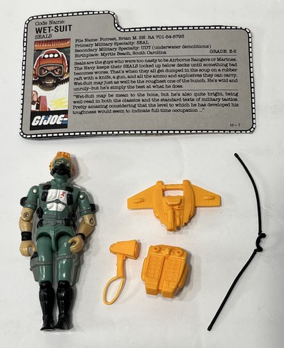 G.I. Joe Hasbro Action Figure 1983 Duke 1986 Mainframe - Wet Suit LOT - Picture 4 of 4