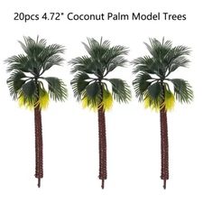 20pc 12cm Coconut Palm Model Tree DIY Building Sand Table Train Railroad Scenery