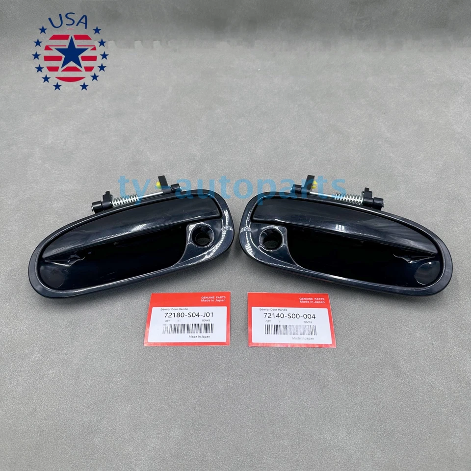 New Exterior Door Handle For 1996-2000 Honda Civic Set of 2 Front Primed Plastic Foto 3 de 4