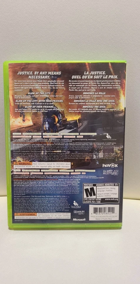 Crackdown 2 (Microsoft Xbox 360, 2010) - CIB Complete - Image 2 of 3