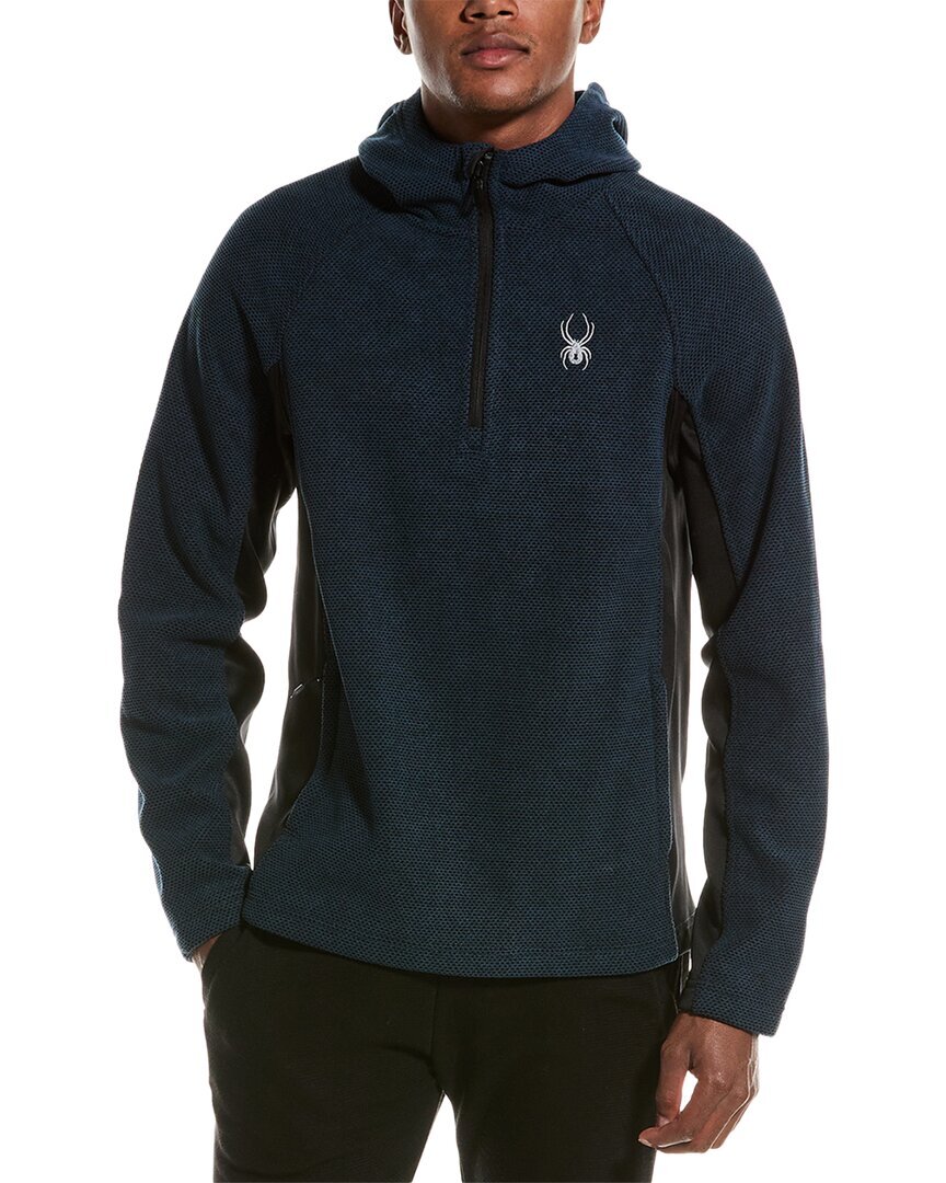 Мужской пуловер Spyder Boundless на 1/2 молнии синего цвета S