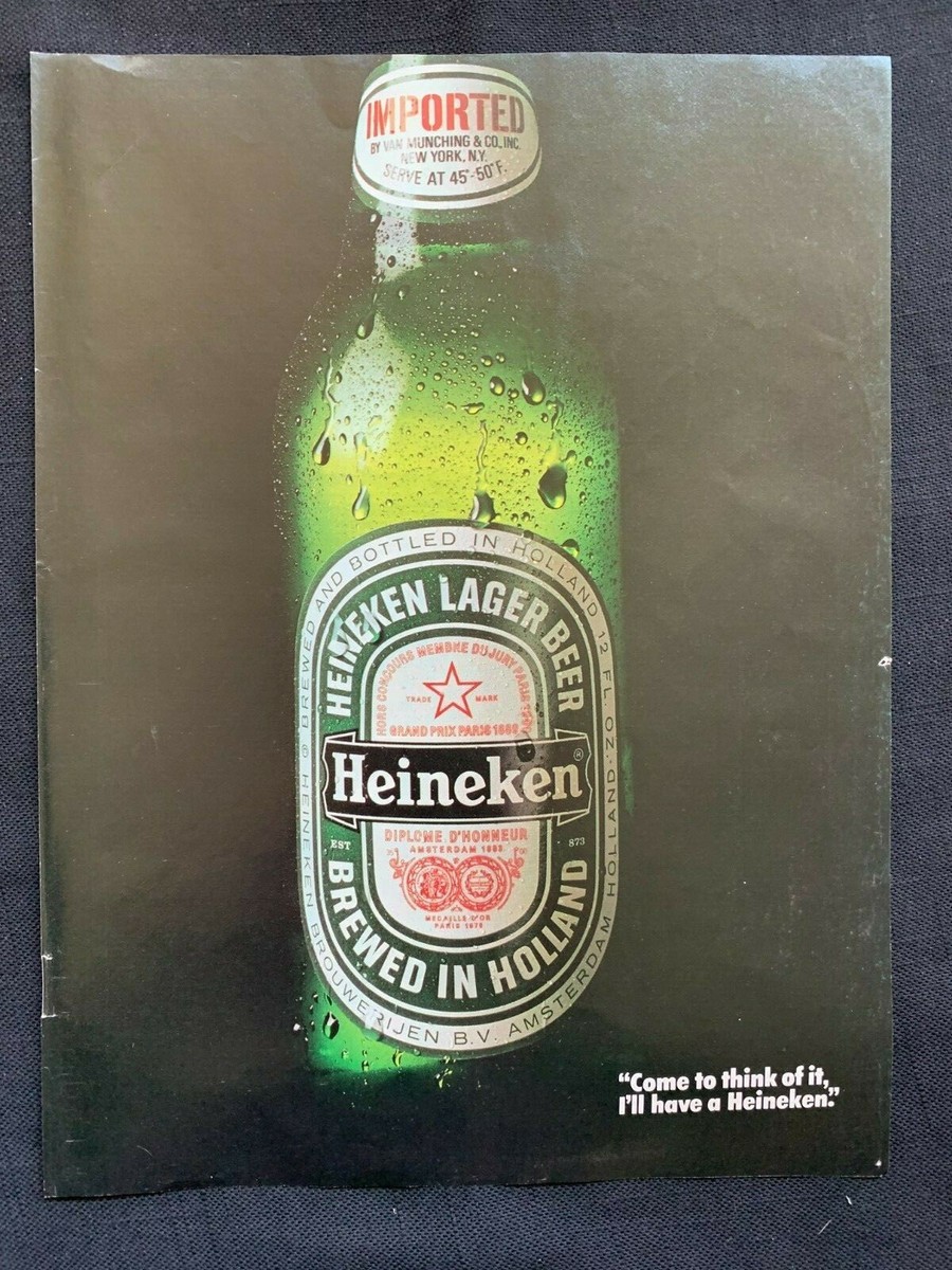 VINTAGE 1982 HEINEKEN BEER PRINT AD! | eBay