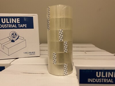 ULINE Industrial 2MIL Clear Packing Tape 2 x 110 yds S-423 S-423-6