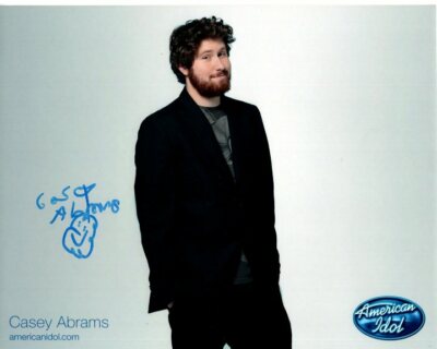 CASEY ABRAMS Signed Autographed 8x10 AMERICAN IDOL Photo