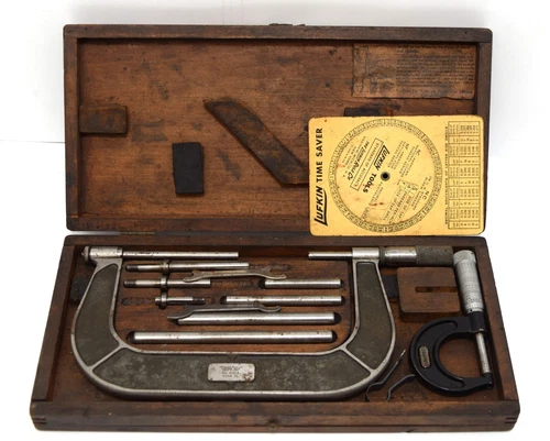 Lufkin Rule Co Micrometer No. 826a 2t06 in. w/ Starrett 436-1 in. Micrometer