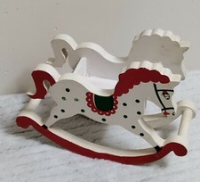 Wooden Rocking Horse Rene D Lyon Co. San Diego, CA Vintage