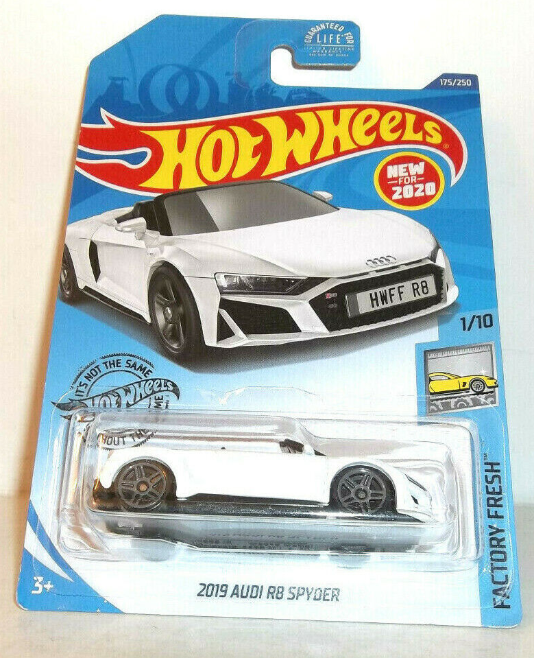 2020 HOT WHEELS 1:64 HW FACTORY FRESH 1/10 WHITE 2019 AUDI R8