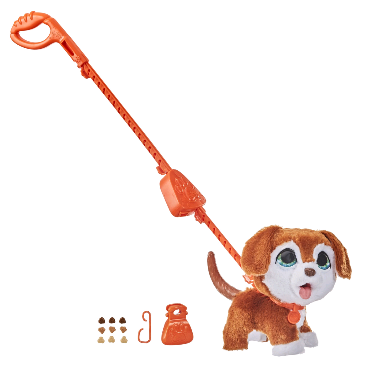 FurReal Poopalots Big Wags Interactive Pet Toy, Connectible Leash