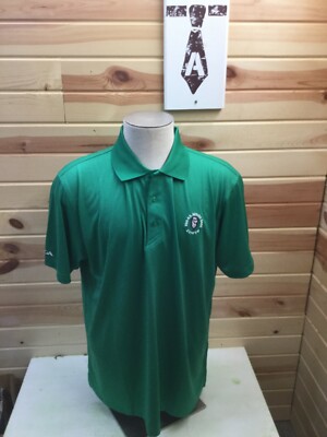 New 2016 US Senior Open USGA Men's Ahead Extreme Green Polo Shirt Size L Golf