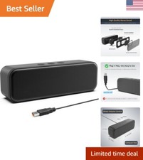 USB Computer Speakers with Volume Control - Compatible with Various Brands