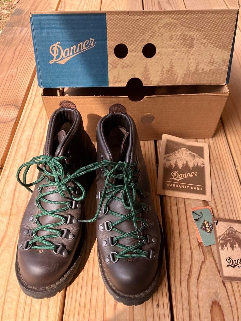 Danner Mountain Light II GTX Brown Leather Hiking Boots Size 25cm