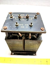Vintage POWER TRANSFORMER  110V, 500 VA, 220V, 440V - Amplifier / for Multimeter