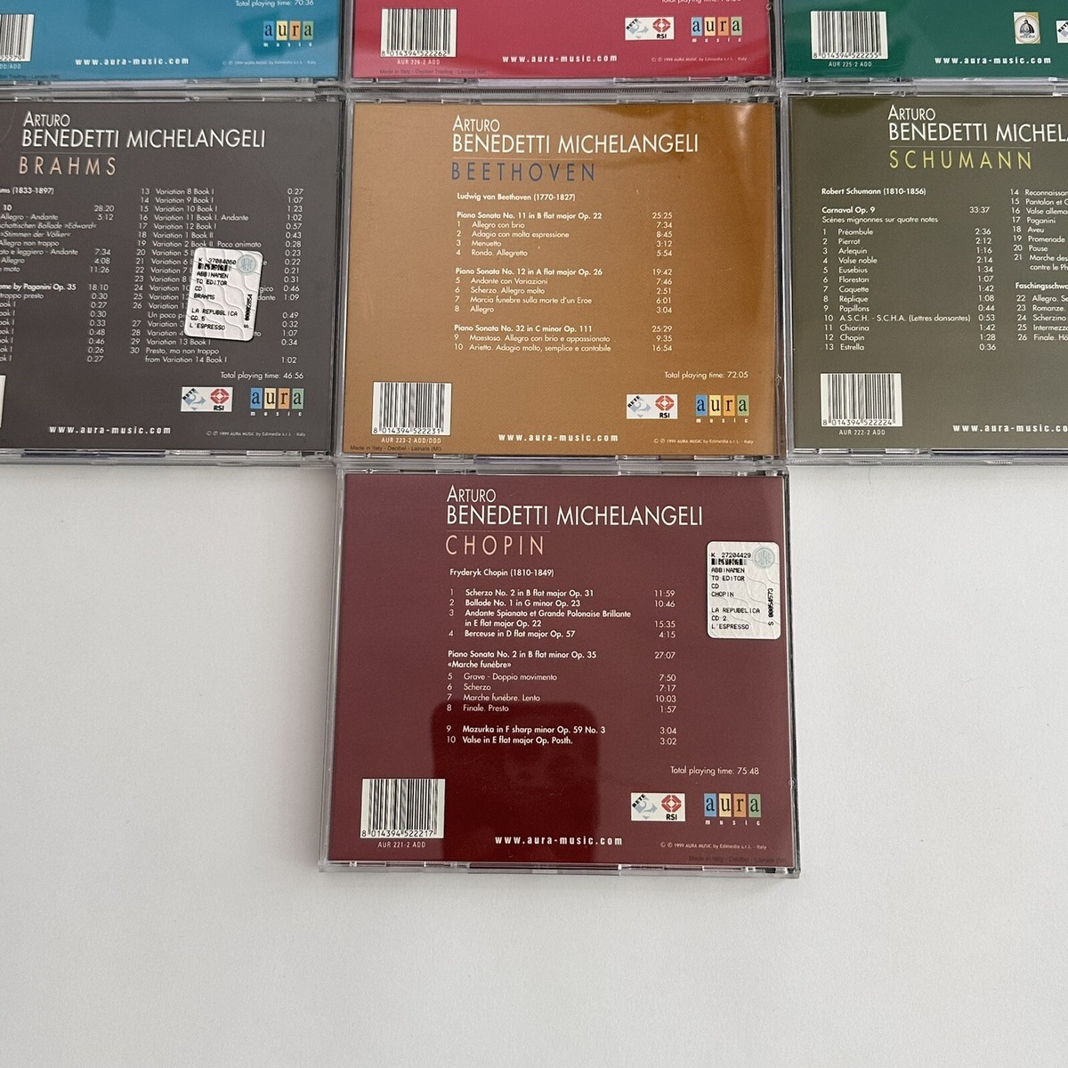 ミケランジェリ～The Seven Wonders（７CD） Arturo Benedetti Michelangeli The Seven Wonders [Aura 7 CD