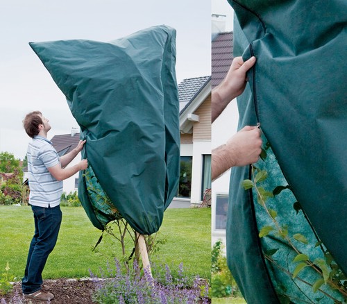 Windhager Wintervlies & Jute-Wickelstreifen Set – Frostschutz Für Pflanzen, 1,6x10 M Vlies + 10x25 M Juteband