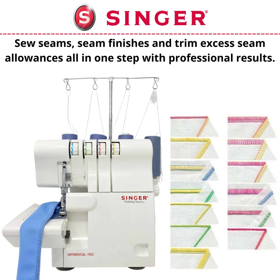 Singer 4-Thread Finishing Touch Overlocker 14SH654, Sewing, Trimming, Finishing - image 2 of 4