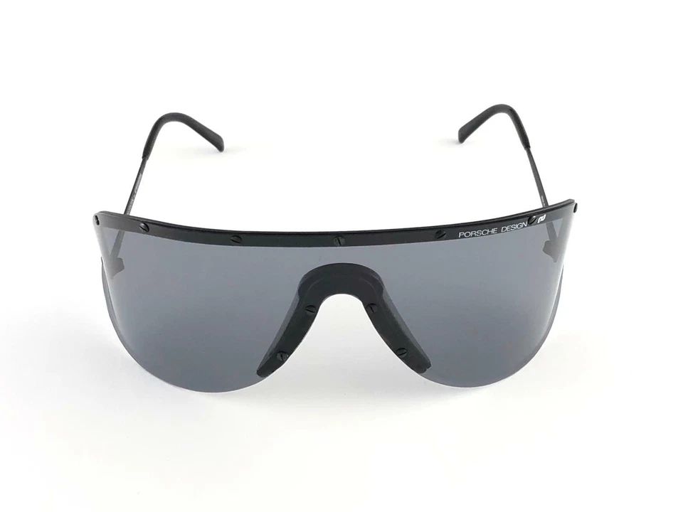 GAFAS DE SOL VINTAGE PORSCHE DESIGN 5640 90 GRIS OSCURO LENTES MONO GRANDES AUSTRIA Foto 3 de 4
